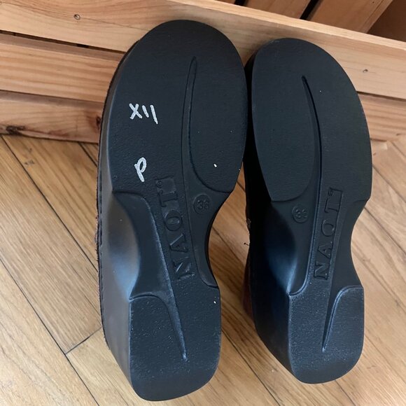 Naot Size 36 US 5-5.5 Brown Arianna Leather Slip On Comfort Clogs Loafer Shoes - Picture 7 of 9